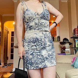 French Pattern Mini Dress 💎